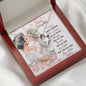 Daughter Gift From Mom Heart Pendant Jewelry Necklace Women Message Box Gift