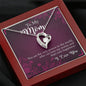 Mom from Daughter or Son Heart Pendant Necklace Women Birthday Gift