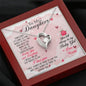 Daughter Gift From Mom Heart Jewelry Pendant Necklace Women Message Box