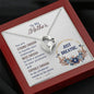 Mom Mother from Son or Daughter Heart Pendant Necklace Women Birthday Gift