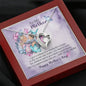 Mom from Son or Daughter Heart Pendant Necklace Women Birthday Gift