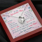 Mom Daughter Heart Beauty Jewelry Pendant Necklace Women Birthday Gift