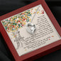 Daughter Gift From Mom Heart Necklace Pendant Jewelry Women Message Box Gift