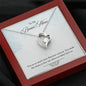 Bonus Mom Heart Jewelry Mother’s Day Necklace Pendant Women Message Box Gift