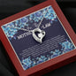 Mother-In-Law Heart Beauty Pendant Necklace Birthday Gift From Son Daughter