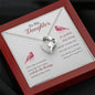 Daughter Gift From Mom Dad Heart Necklace Pendant Jewelry Women Message Box