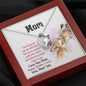 Mom Heart Beauty Pendant Jewelry Necklace Women Birthday Gift