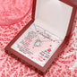 Daughter Gift From Mom Heart Jewelry Pendant Necklace Women Message Box