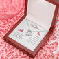 Daughter Gift From Mom Dad Heart Necklace Pendant Jewelry Women Message Box