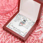 Daughter Graduation Gift Heart Necklace Pendant Jewelry Women Message Box
