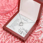 Daughter From Mom Dad Heart Jewelry Pendant Necklace Women Message Box Gift