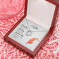 Daughter From Mom Dad Heart Necklace Jewelry Pendant Women Message Box Gift