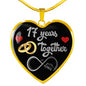 17 Years Anniversary Luxury Heart Silver Necklace - 2