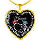 When A Butterfly Appears In My Yard It's A Visitor From Heaven Pendant Necklace Only