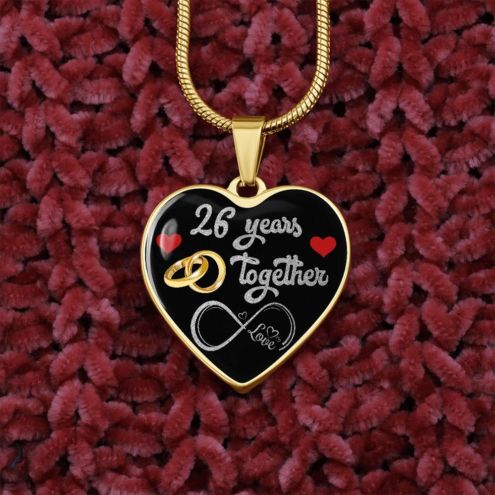 Personalized Engraved 26th Wedding Anniversary Gift For Her, Married 26 Years Personalized Engraved 26th Wedding Anniversary Gift For Her, Married 26 Years