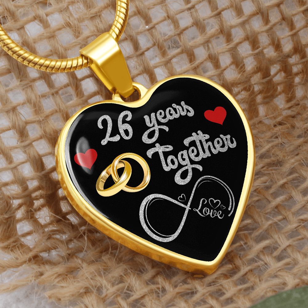 Personalized Engraved 26th Wedding Anniversary Gift For Her, Married 26 Years Personalized Engraved 26th Wedding Anniversary Gift For Her, Married 26 Years