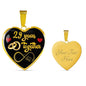 29 Year Anniversary Luxury Heart Necklace (Gold) - Freedom Look