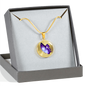 Butterfly Necklace And Bangle With Personalized Message - Freedom Look