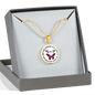 Butterflies Are The Heaven Sent Kisses Of An Angel Pendant Necklace (Circle) - Freedom Look