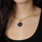 Faith, Hope, Love Butterfly Gold And Silver Circle Necklace - USA - Freedom Look