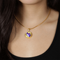 Butterfly Necklace And Bangle With Personalized Message - Freedom Look
