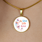 Live Life Love Butterfly Necklace And Bangle - Made in USA - Freedom Look