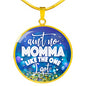 Momma Mother’s Day Family Engraved Pendant Necklace Jewelry Gift