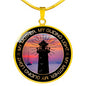 Mom Mother’s Day Lighthouse Engraved Pendant Necklace Jewelry Gift