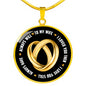 Husband For Wife Engraved Pendant Necklace Jewelry Gift