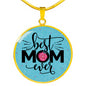 Best Mom Mother’s Day Family Engraved Pendant Necklace Jewelry Gift