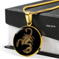 Scorpion Necklace - Black Background