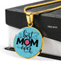 Best Mom Mother’s Day Family Engraved Pendant Necklace Jewelry Gift