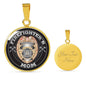 Firefighter's Mom Luxury Necklace (Silver Badge) - Freedom Look