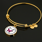 Butterflies Are The Heaven Sent Kisses Of An Angel Pendant Necklace (Circle) - Freedom Look