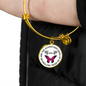 Butterflies Are The Heaven Sent Kisses Of An Angel Pendant Necklace (Circle) - Freedom Look