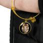 Realistic Lion Head Charm Necklace & Bangle