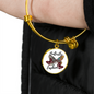 Butterfly Fashion Pendant Necklace And Bangle (Gold And Silver) - Freedom Look