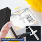Cross Engraved Pendant Chain Necklace Jewelry Women Men Birthday Gift