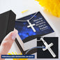 Cross Engraving Pendant Jewelry Necklace Women Men Chain Birthday Gift
