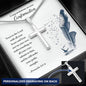 Cross Engraved Pendant Necklace Jewelry Men Women GR06 Confirmation Gift