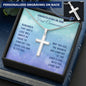 Cross Engraved Pendant Necklace Jewelry Men Women GR07 First Communion Gift