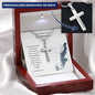 Cross Engraved Pendant Necklace Jewelry Men Women GR06 Confirmation Gift