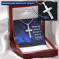 Cross Engraving Pendant Jewelry Necklace Women Men Chain Birthday Gift