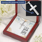Cross Engraved Pendant Chain Necklace Jewelry Women Men Birthday Gift