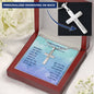 Cross Engraved Pendant Necklace Jewelry Men Women GR07 First Communion Gift