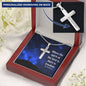 Cross Engraving Pendant Jewelry Necklace Women Men Chain Birthday Gift