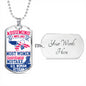 Veteran Dog Necklace, Veterans Day Gift
