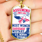 Veteran Dog Necklace, Veterans Day Gift
