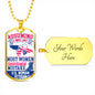 Veteran Dog Necklace, Veterans Day Gift