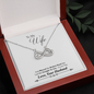 Husband To Wife Gift God Blessed Our Road Love Message + Infinity <3 Necklace